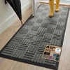 image:imageGORILLA GRIP WeatherMAX Door Mat Indoor Outdoor Use 29x17 Gray DiamondGray Maze