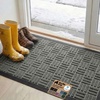 image:imageGORILLA GRIP WeatherMAX Door Mat Indoor Outdoor Use 29x17 Gray DiamondGray Maze