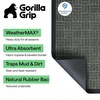 image:imageGORILLA GRIP WeatherMAX Door Mat Indoor Outdoor Use 29x17 Gray DiamondGray Maze