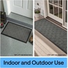 image:imageGORILLA GRIP WeatherMAX Door Mat Indoor Outdoor Use 29x17 Gray DiamondGray Maze