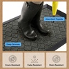 image:imageGORILLA GRIP WeatherMAX Door Mat Indoor Outdoor Use 29x17 Gray DiamondGray Quatrefoil