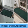image:imageGORILLA GRIP WeatherMAX Door Mat Indoor Outdoor Use 29x17 Gray DiamondGreen Diamond
