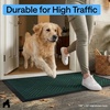 image:imageGORILLA GRIP WeatherMAX Door Mat Indoor Outdoor Use 29x17 Gray DiamondGreen Diamond