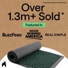 image:imageGORILLA GRIP WeatherMAX Door Mat Indoor Outdoor Use 29x17 Gray DiamondGreen Diamond