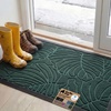 image:imageGORILLA GRIP WeatherMAX Door Mat Indoor Outdoor Use 29x17 Gray DiamondGreen Palm