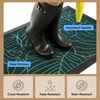 image:imageGORILLA GRIP WeatherMAX Door Mat Indoor Outdoor Use 29x17 Gray DiamondGreen Palm