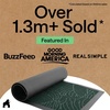 image:imageGORILLA GRIP WeatherMAX Door Mat Indoor Outdoor Use 29x17 Gray DiamondGreen Palm