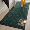 image:imageGORILLA GRIP WeatherMAX Door Mat Indoor Outdoor Use 29x17 Gray DiamondGreen Palm