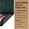 image:imageGORILLA GRIP WeatherMAX Door Mat Indoor Outdoor Use 29x17 Gray DiamondGreen Palm