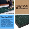 image:imageGORILLA GRIP WeatherMAX Door Mat Indoor Outdoor Use 29x17 Gray DiamondGreen Palm