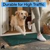 image:imageGORILLA GRIP WeatherMAX Door Mat Indoor Outdoor Use 29x17 Gray DiamondGreen Palm