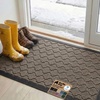 image:imageGORILLA GRIP WeatherMAX Door Mat Indoor Outdoor Use 29x17 Gray DiamondLatte Quatrefoil