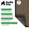 image:imageGORILLA GRIP WeatherMAX Door Mat Indoor Outdoor Use 29x17 Gray DiamondLatte Quatrefoil