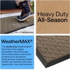 image:imageGORILLA GRIP WeatherMAX Door Mat Indoor Outdoor Use 29x17 Gray DiamondLatte Quatrefoil