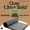 image:imageGORILLA GRIP WeatherMAX Door Mat Indoor Outdoor Use 29x17 Gray DiamondLight Gray Bones