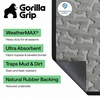 image:imageGORILLA GRIP WeatherMAX Door Mat Indoor Outdoor Use 29x17 Gray DiamondLight Gray Bones