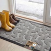 image:imageGORILLA GRIP WeatherMAX Door Mat Indoor Outdoor Use 29x17 Gray DiamondLight Gray Bones