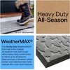 image:imageGORILLA GRIP WeatherMAX Door Mat Indoor Outdoor Use 29x17 Gray DiamondLight Gray Bones