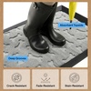 image:imageGORILLA GRIP WeatherMAX Door Mat Indoor Outdoor Use 29x17 Gray DiamondLight Gray Bones