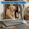 image:imageGORILLA GRIP WeatherMAX Door Mat Indoor Outdoor Use 29x17 Gray DiamondLight Gray Bones