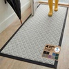 image:imageGORILLA GRIP WeatherMAX Door Mat Indoor Outdoor Use 29x17 Gray DiamondLight Gray Lattice