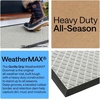 image:imageGORILLA GRIP WeatherMAX Door Mat Indoor Outdoor Use 29x17 Gray DiamondLight Gray Lattice