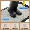image:imageGORILLA GRIP WeatherMAX Door Mat Indoor Outdoor Use 29x17 Gray DiamondLight Gray Lattice