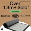 image:imageGORILLA GRIP WeatherMAX Door Mat Indoor Outdoor Use 29x17 Gray DiamondLight Gray Lattice
