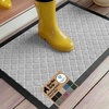 image:imageGORILLA GRIP WeatherMAX Door Mat Indoor Outdoor Use 29x17 Gray DiamondLight Gray Lattice
