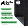 image:imageGORILLA GRIP WeatherMAX Door Mat Indoor Outdoor Use 29x17 Gray DiamondMidnight Maze