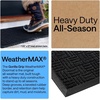 image:imageGORILLA GRIP WeatherMAX Door Mat Indoor Outdoor Use 29x17 Gray DiamondMidnight Maze