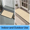 image:imageGORILLA GRIP WeatherMAX Door Mat Indoor Outdoor Use 29x17 Gray DiamondModern Latte