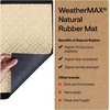 image:imageGORILLA GRIP WeatherMAX Door Mat Indoor Outdoor Use 29x17 Gray DiamondModern Latte