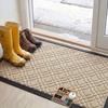 image:imageGORILLA GRIP WeatherMAX Door Mat Indoor Outdoor Use 29x17 Gray DiamondModern Latte