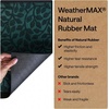image:imageGORILLA GRIP WeatherMAX Door Mat Indoor Outdoor Use 29x17 Gray DiamondMoss Vine Leaves
