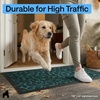 image:imageGORILLA GRIP WeatherMAX Door Mat Indoor Outdoor Use 29x17 Gray DiamondMoss Vine Leaves