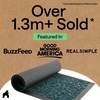 image:imageGORILLA GRIP WeatherMAX Door Mat Indoor Outdoor Use 29x17 Gray DiamondMoss Vine Leaves