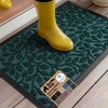 image:imageGORILLA GRIP WeatherMAX Door Mat Indoor Outdoor Use 29x17 Gray DiamondMoss Vine Leaves