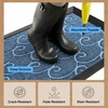 image:imageGORILLA GRIP WeatherMAX Door Mat Indoor Outdoor Use 29x17 Gray DiamondOcean Blue Waves
