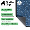 image:imageGORILLA GRIP WeatherMAX Door Mat Indoor Outdoor Use 29x17 Gray DiamondOcean Blue Waves
