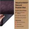 image:imageGORILLA GRIP WeatherMAX Door Mat Indoor Outdoor Use 29x17 Gray DiamondPurple Confetti Daisy