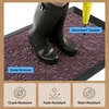 image:imageGORILLA GRIP WeatherMAX Door Mat Indoor Outdoor Use 29x17 Gray DiamondPurple Confetti Daisy