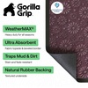 image:imageGORILLA GRIP WeatherMAX Door Mat Indoor Outdoor Use 29x17 Gray DiamondPurple Confetti Daisy