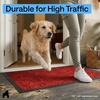 image:imageGORILLA GRIP WeatherMAX Door Mat Indoor Outdoor Use 29x17 Gray DiamondRed Vintage Wine