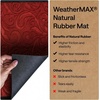 image:imageGORILLA GRIP WeatherMAX Door Mat Indoor Outdoor Use 29x17 Gray DiamondRed Vintage Wine