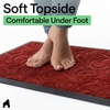 image:imageGORILLA GRIP WeatherMAX Door Mat Indoor Outdoor Use 29x17 Gray DiamondRed Vintage Wine