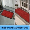 image:imageGORILLA GRIP WeatherMAX Door Mat Indoor Outdoor Use 29x17 Gray DiamondRed Vintage Wine