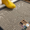 image:imageGORILLA GRIP WeatherMAX Door Mat Indoor Outdoor Use 29x17 Gray DiamondSand Beach
