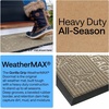image:imageGORILLA GRIP WeatherMAX Door Mat Indoor Outdoor Use 29x17 Gray DiamondSand Beach