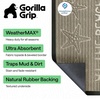 image:imageGORILLA GRIP WeatherMAX Door Mat Indoor Outdoor Use 29x17 Gray DiamondSand Beach